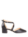 Paradox London Fran Wide Fit Block Heel Court Shoes