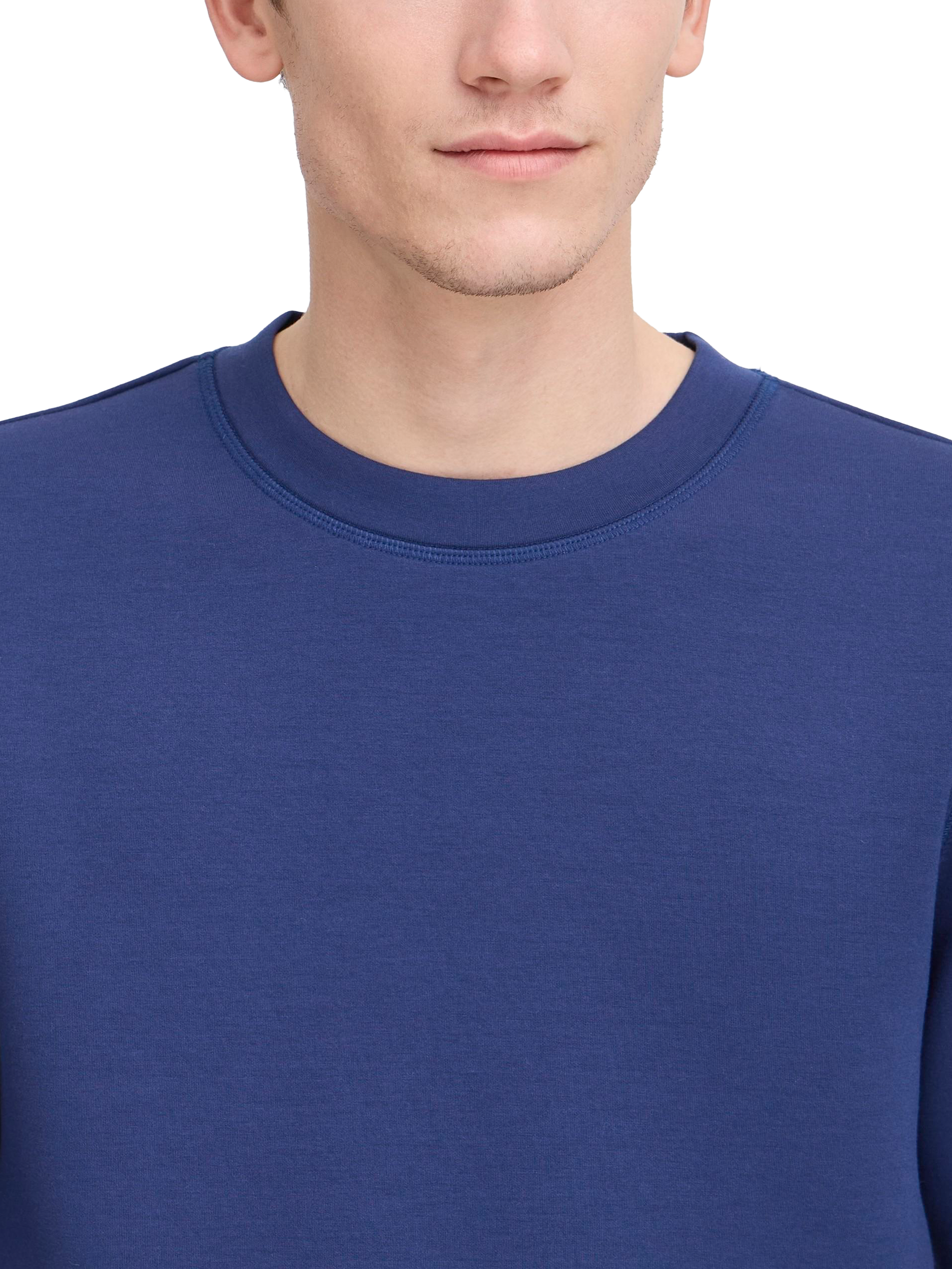 Product image 4 of 7, which shows Casual Friday Sebastian Basic Crew Neck Sweatshirt, Mid Blue, S