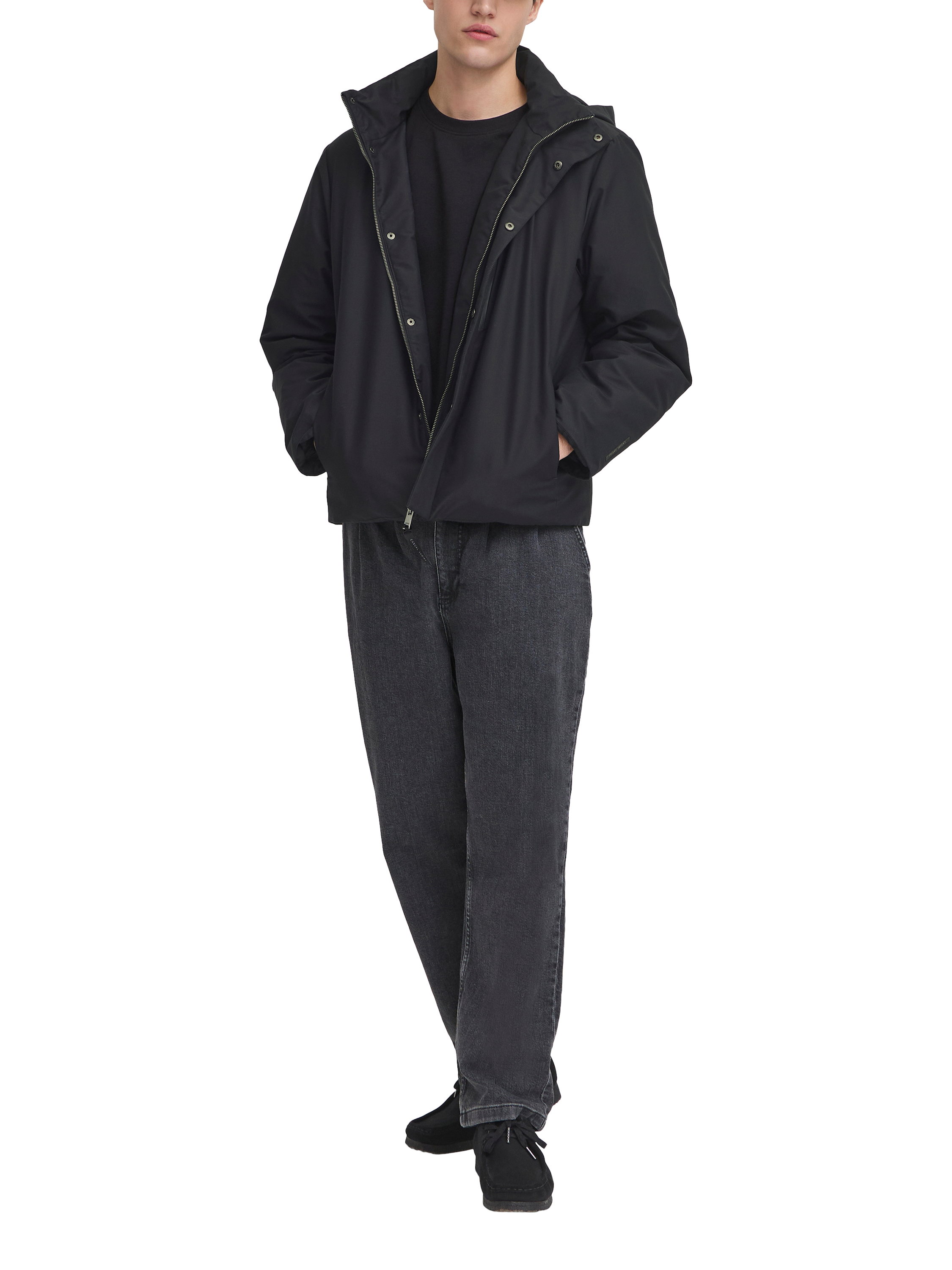Product image 3 of 7, which shows Casual Friday Wildfred Padded Short Coat, Dark Navy, M