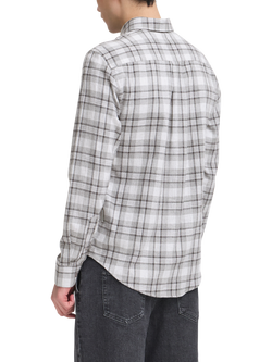 Casual Friday Anton Check Cotton Shirt - view 2, Grey/Multi