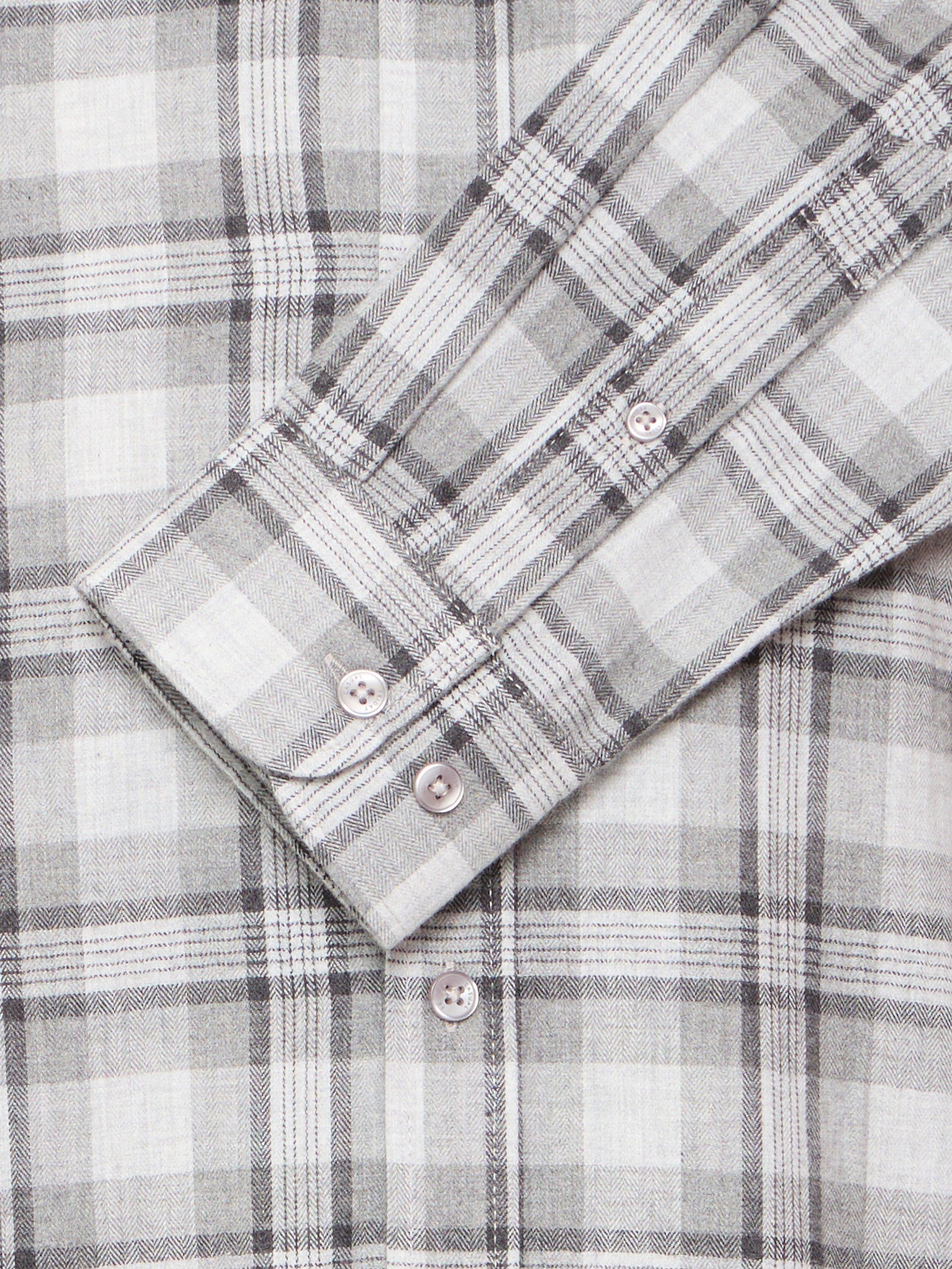 Product image 7 of 7, which shows Casual Friday Anton Check Cotton Shirt, Grey/Multi, XXL