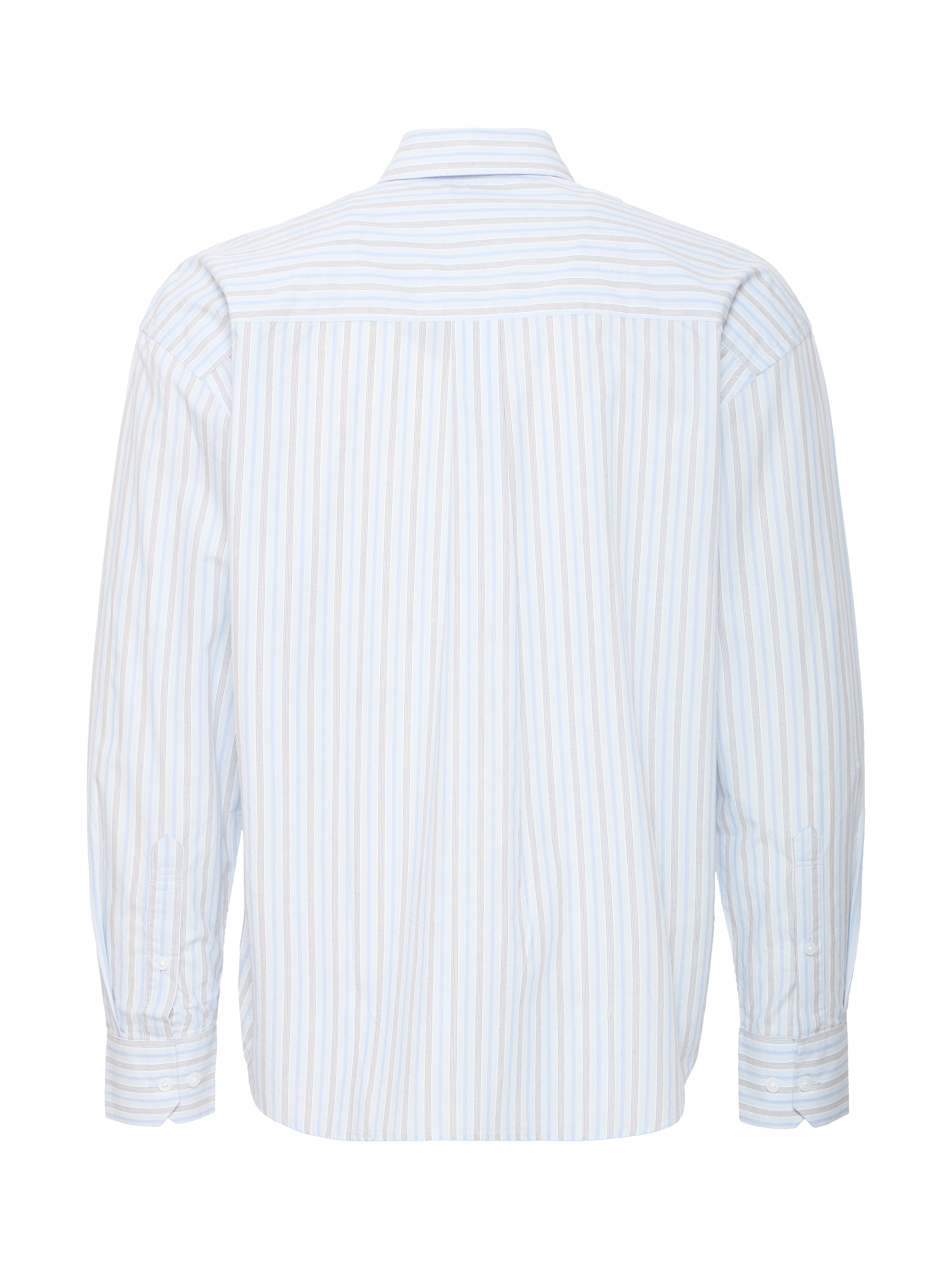 Product image 6 of 7, which shows Casual Friday Wille Stripe Cotton Shirt, Blue/Multi, XXL
