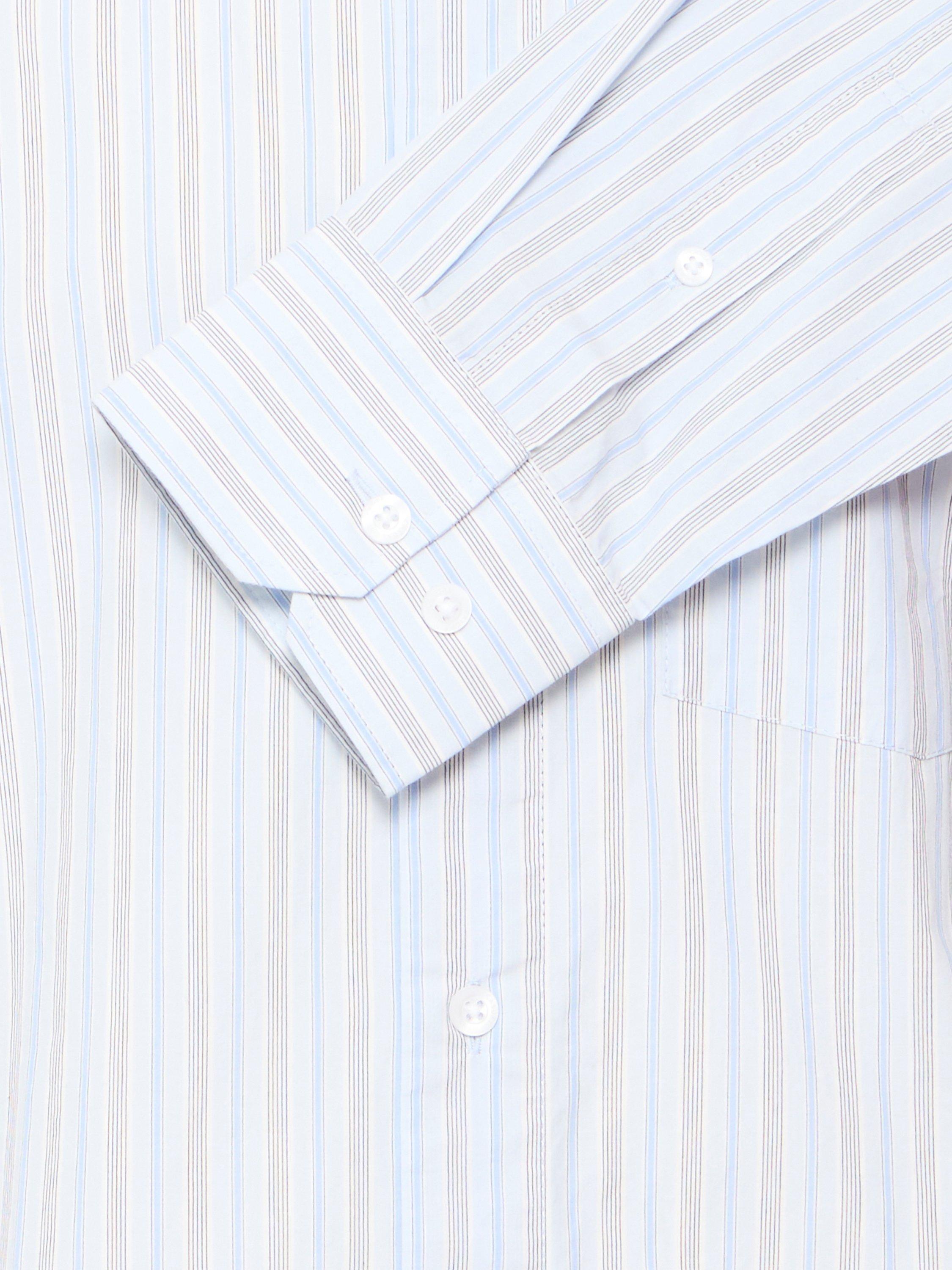 Product image 7 of 7, which shows Casual Friday Wille Stripe Cotton Shirt, Blue/Multi, XXL