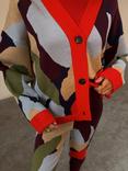 Never Fully Dressed Abstract Long Sleeve V Neck Cardigan