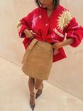 Never Fully Dressed Mystical Motif Cardigan, Red/Multi