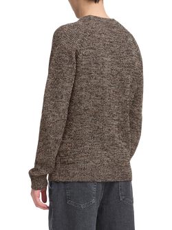 Casual Friday Wool Blend Walthe Long Sleeve Crew Neck Jumper - view 2, Mid Green