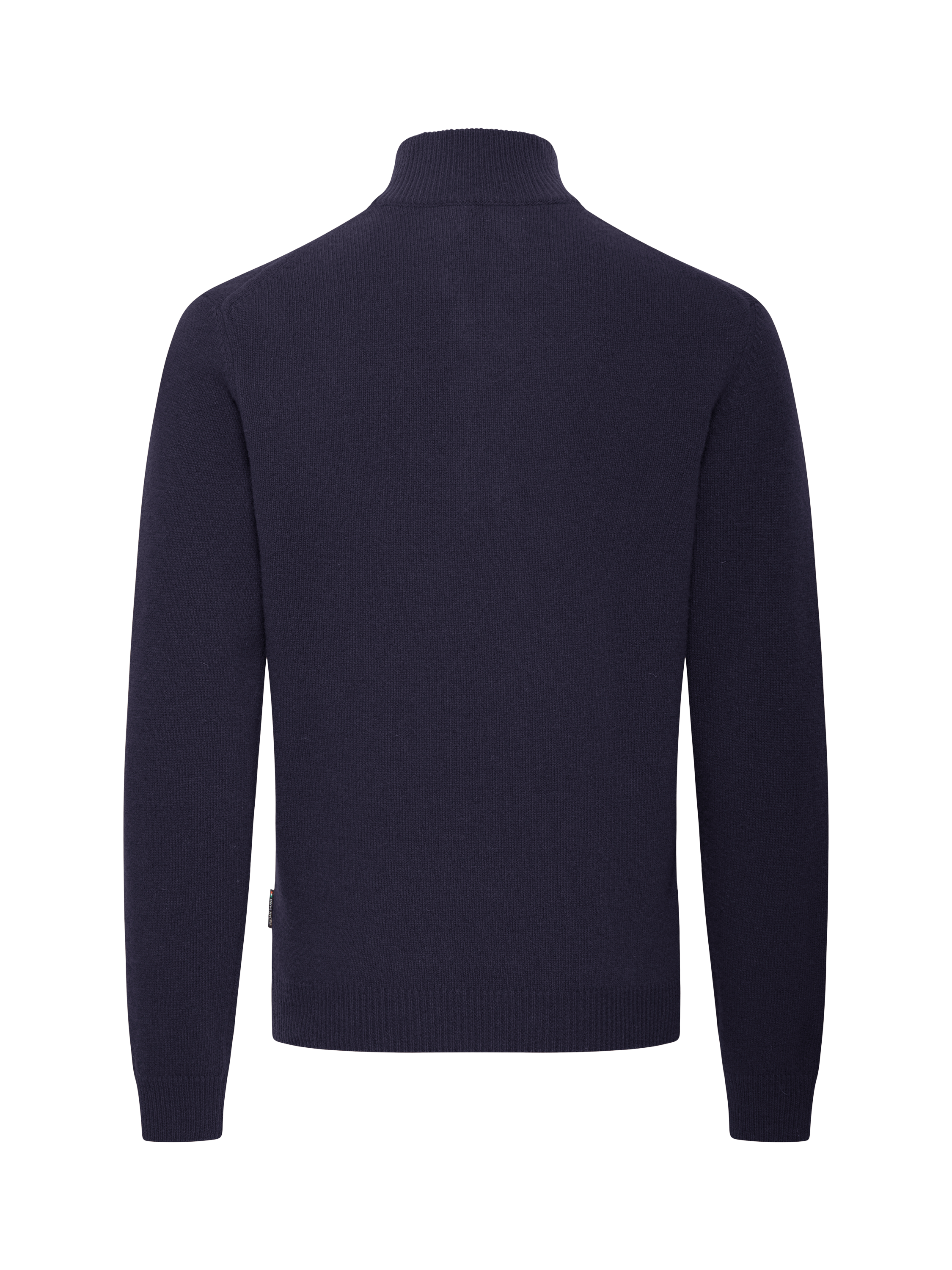 Product image 6 of 7, which shows casual Friday Karl Wool Blend Half Zip Long Sleeve Jumper, Dark Navy, S