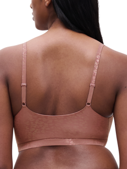 Chantelle Soft Stretch Padded Bralette - view 2, Pink Leo Shimmer