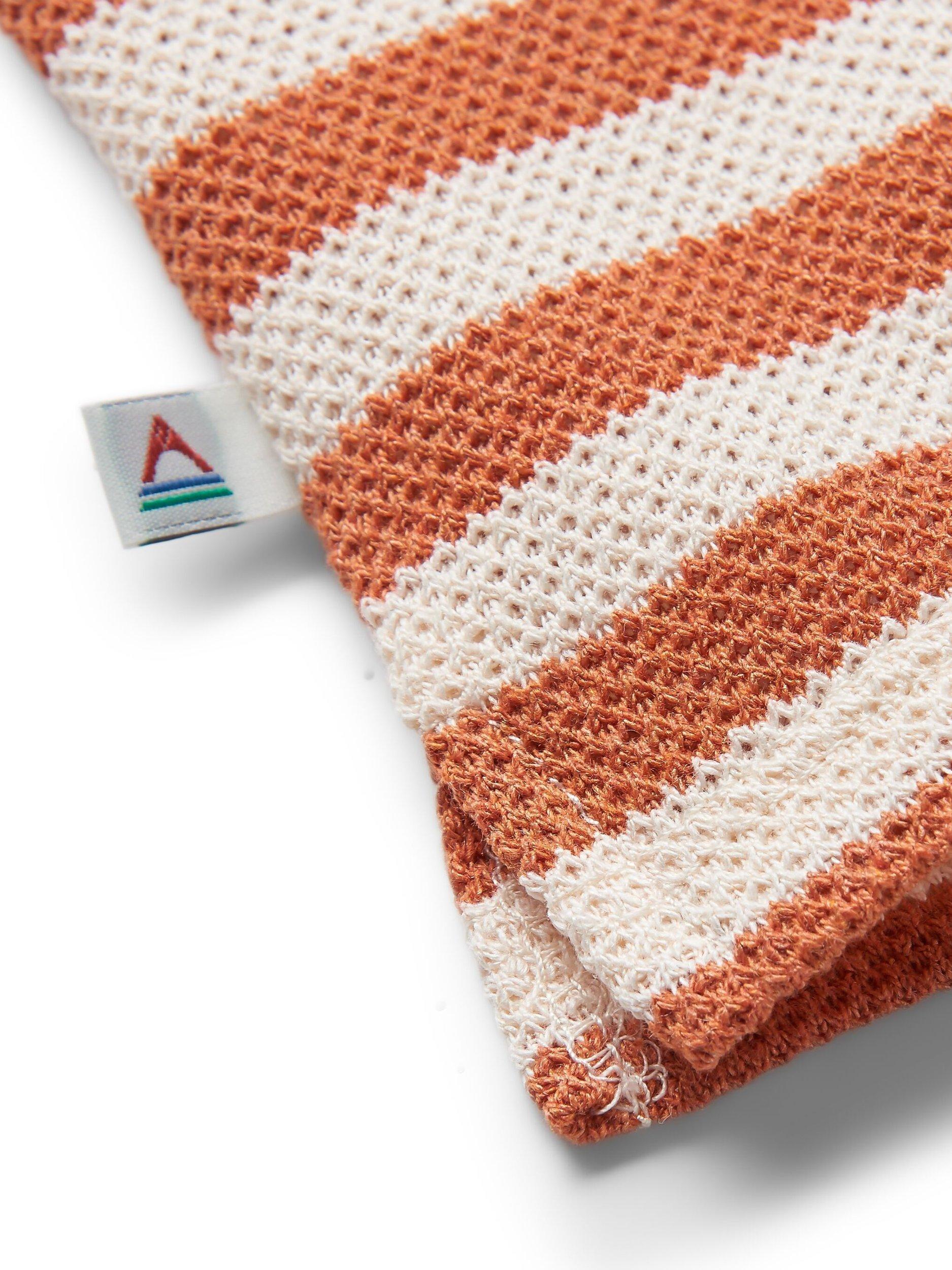 Product image 6 of 7, which shows Passenger Panorama Stripe Jersey Top, White/Orange, XS