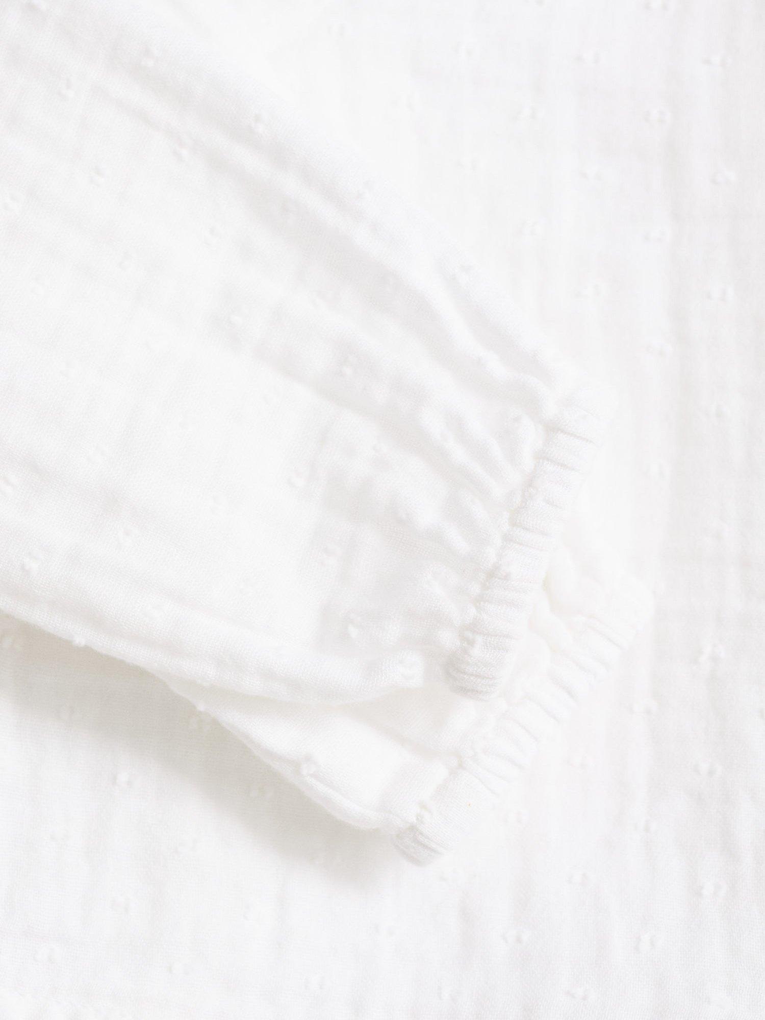 Product image 3 of 4, which shows Mango Baby Shirt, Natural White, 6-9 months