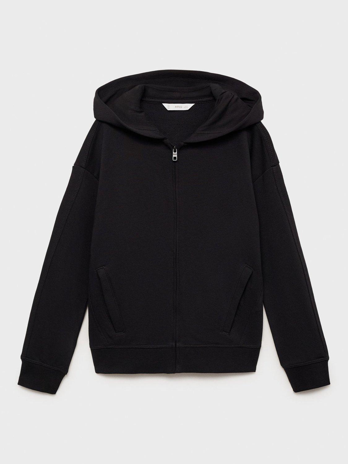 Product image 1 of 4, which shows Mango Kids' Francia Sweatshirt, Black, 9-10 years