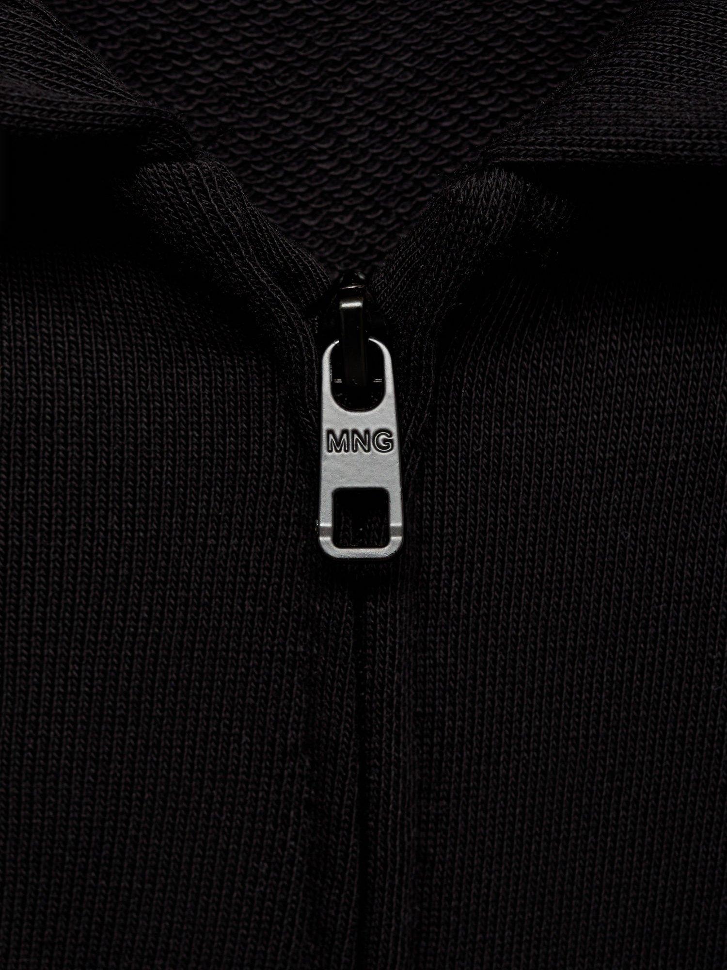 Product image 4 of 4, which shows Mango Kids' Francia Sweatshirt, Black, 9-10 years