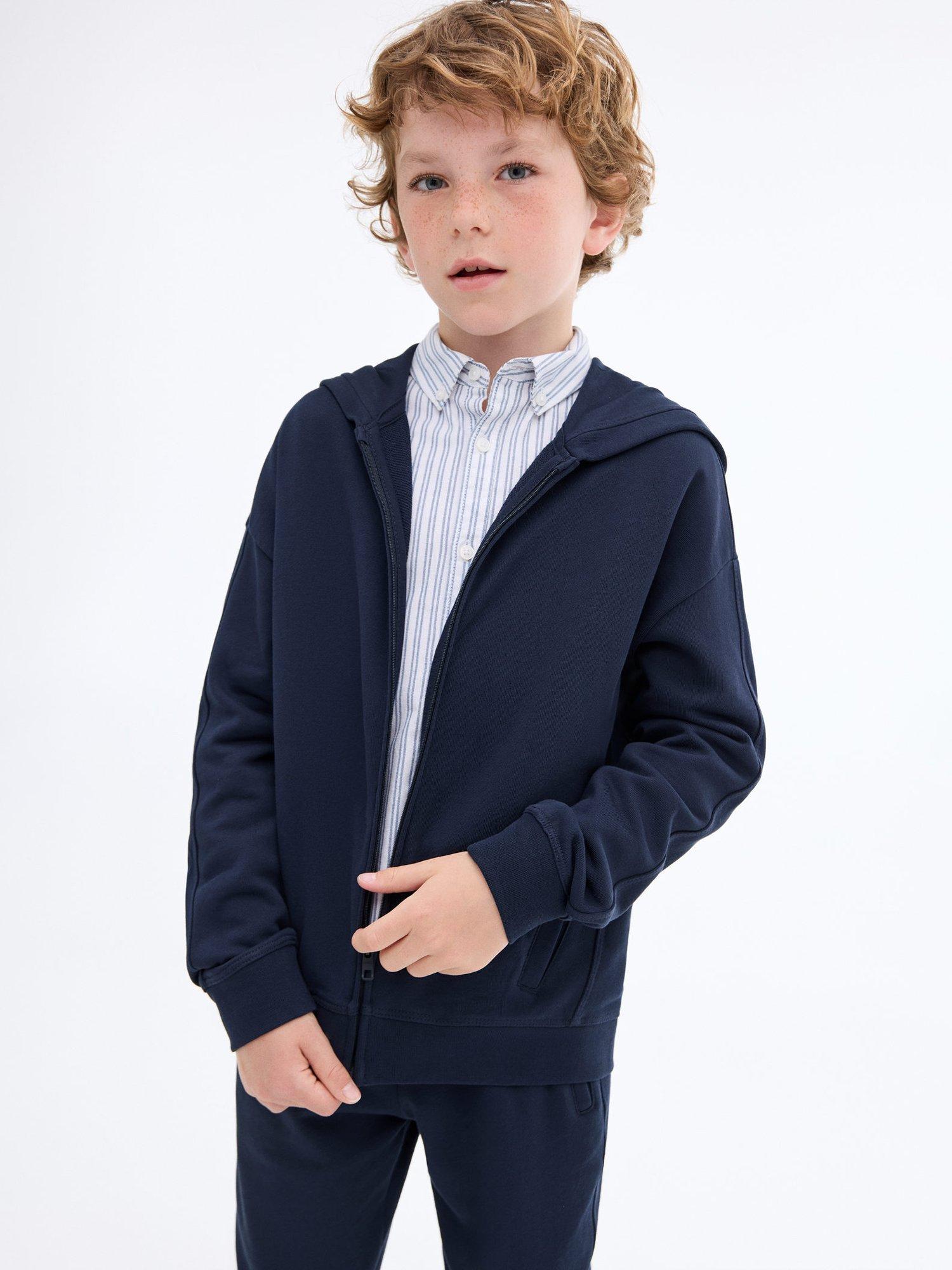 Product image 6 of 7, which shows Mango Kids' Francia Sweatshirt, Navy, 5-6 years