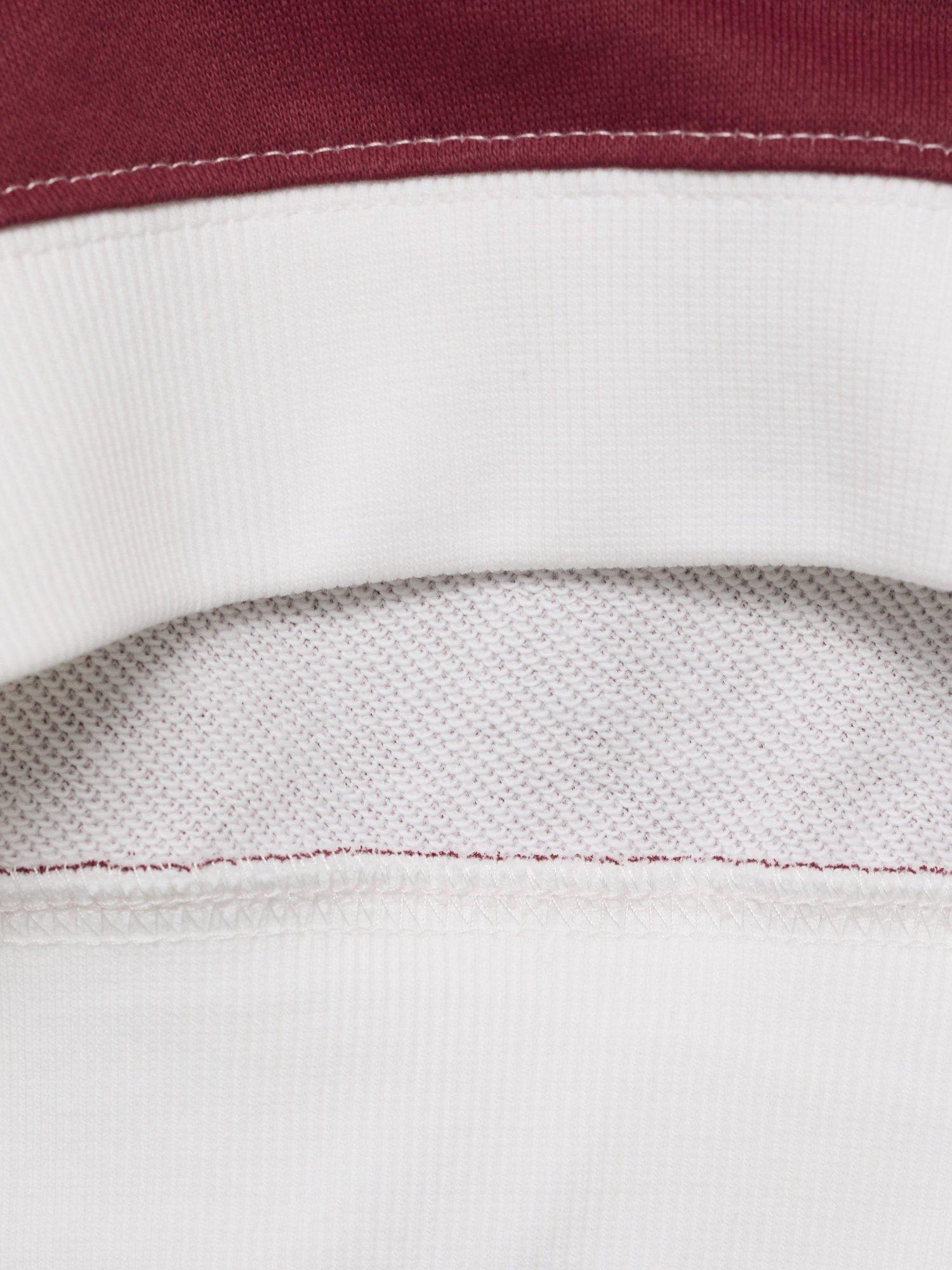 Product image 3 of 5, which shows Mango Kids' Striblo Sweatshirt, Dark Red, 9-10 years