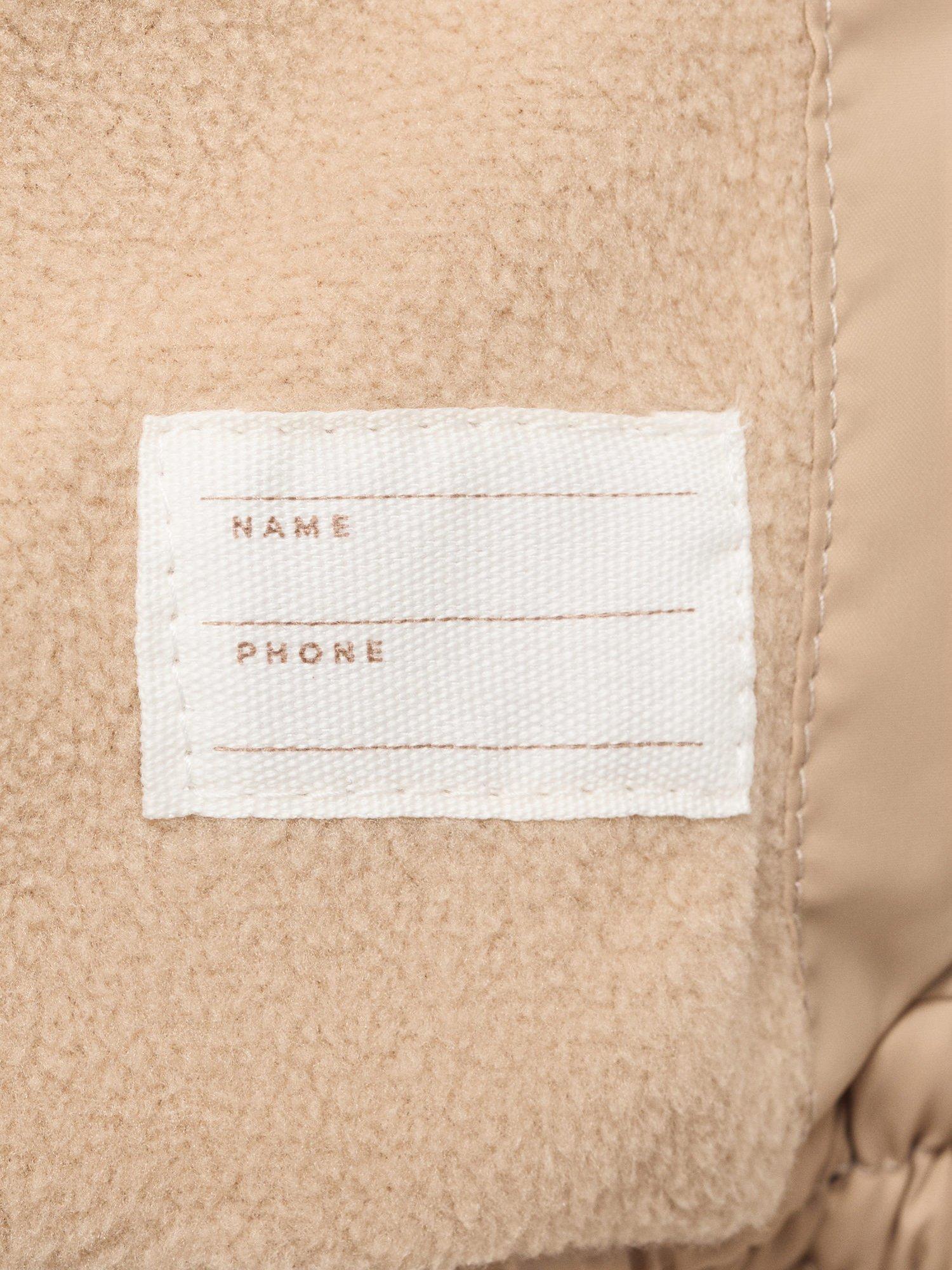 Product image 3 of 4, which shows Mango Kids' Aldov Gilet, Light Pastel Brown, 9-18 months