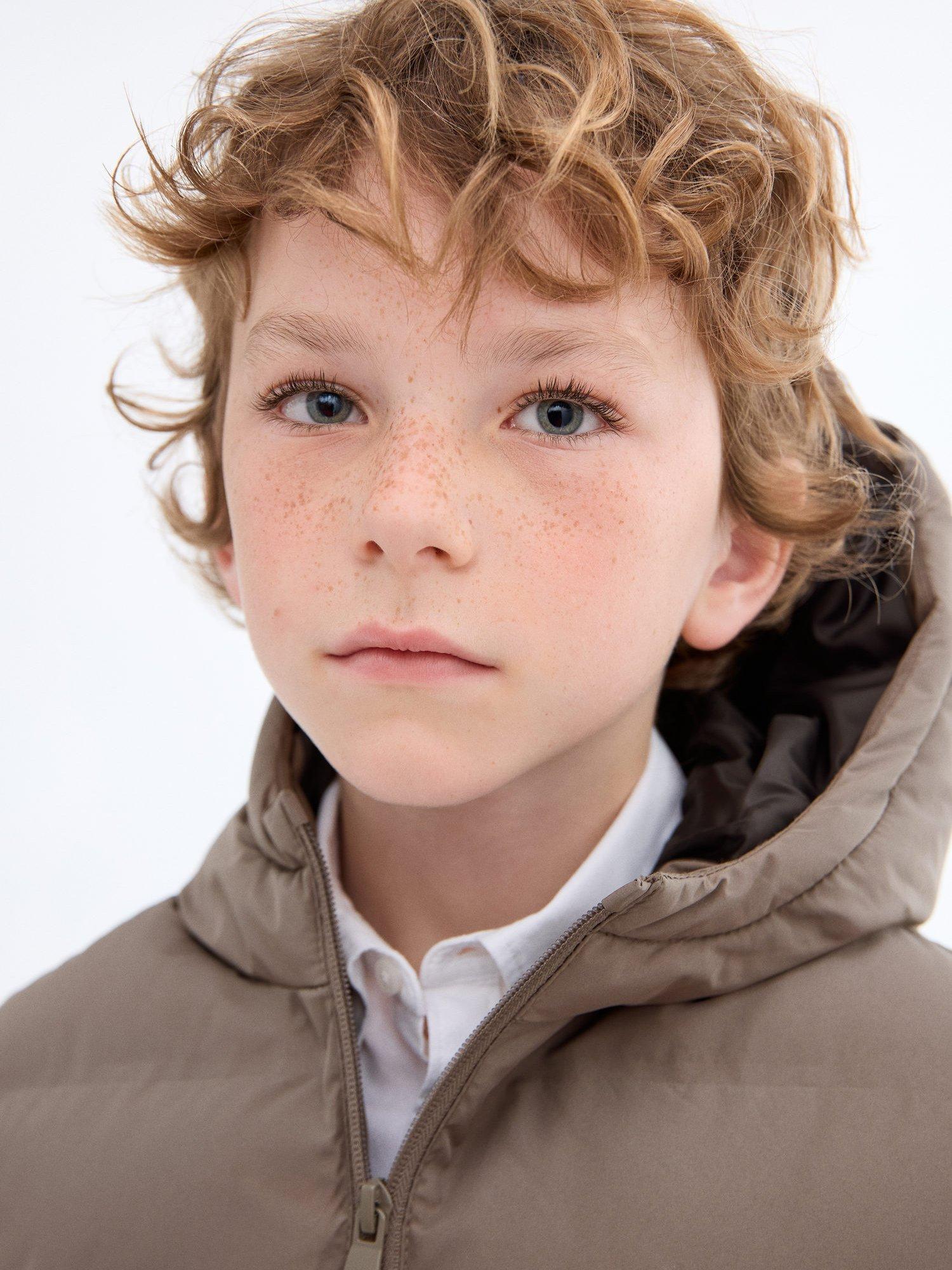 Product image 6 of 7, which shows Mango Kids' Manel Padded Gilet, Medium Brown, 5-6 years
