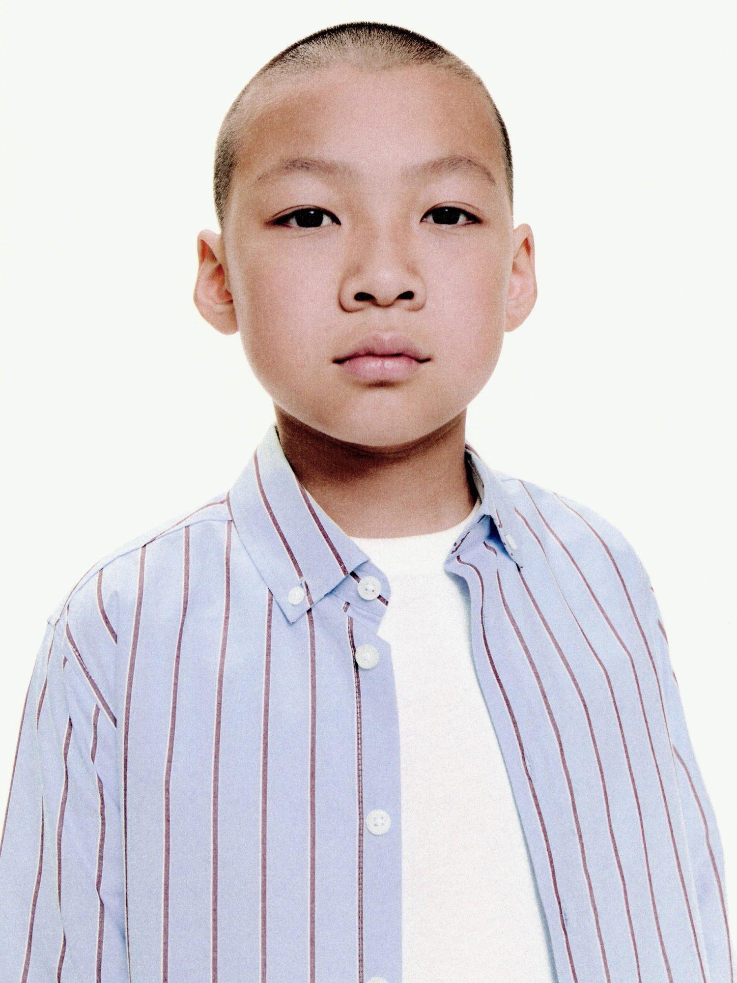 Product image 5 of 6, which shows Mango Kids' Chroma Shirt, Light Pastel Blue, 12 years