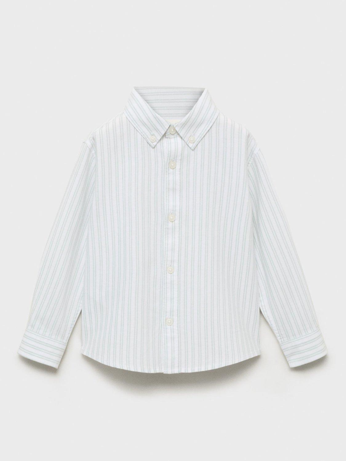 Product image 2 of 5, which shows Mango Kids' Oxford Shirt, Green, 12-18 months