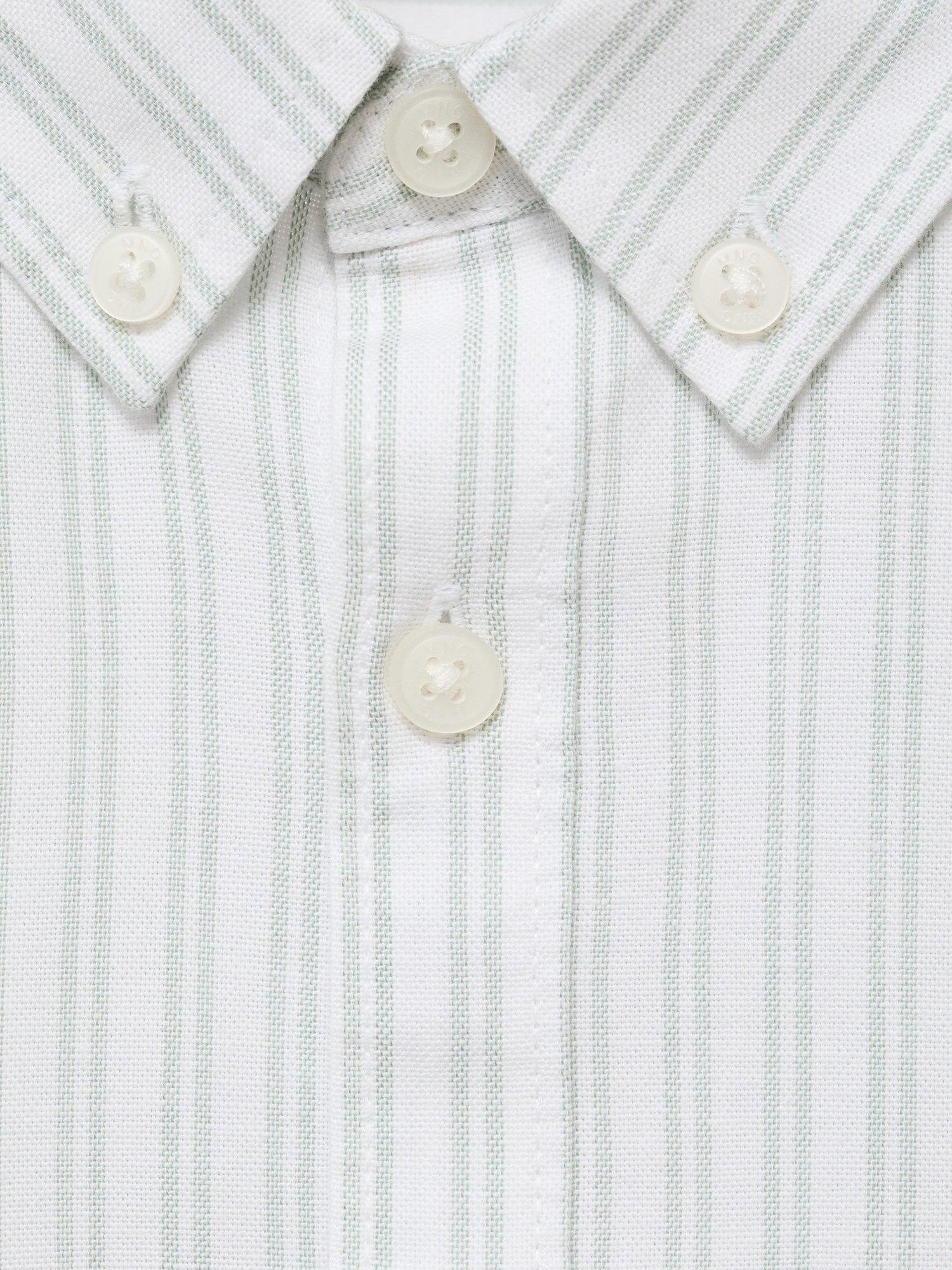 Product image 4 of 5, which shows Mango Kids' Oxford Shirt, Green, 12-18 months