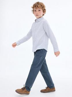 Mango Kids' Franky Drawstring Trousers, Navy