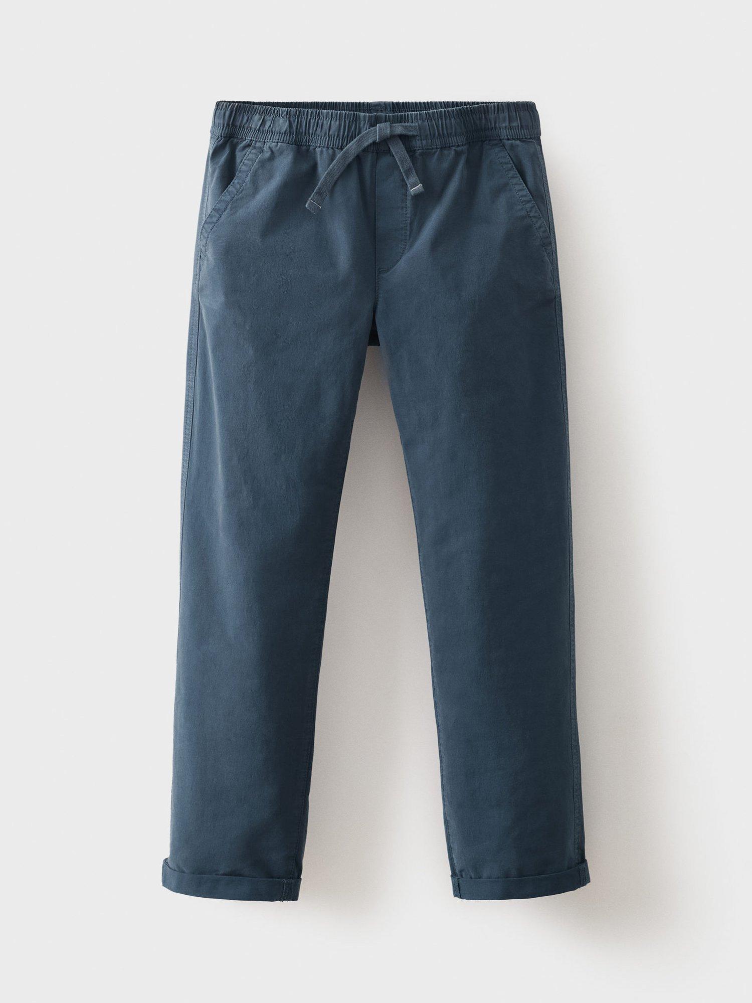 Product image 2 of 5, which shows Mango Kids' Franky Drawstring Trousers, Navy, 6 years