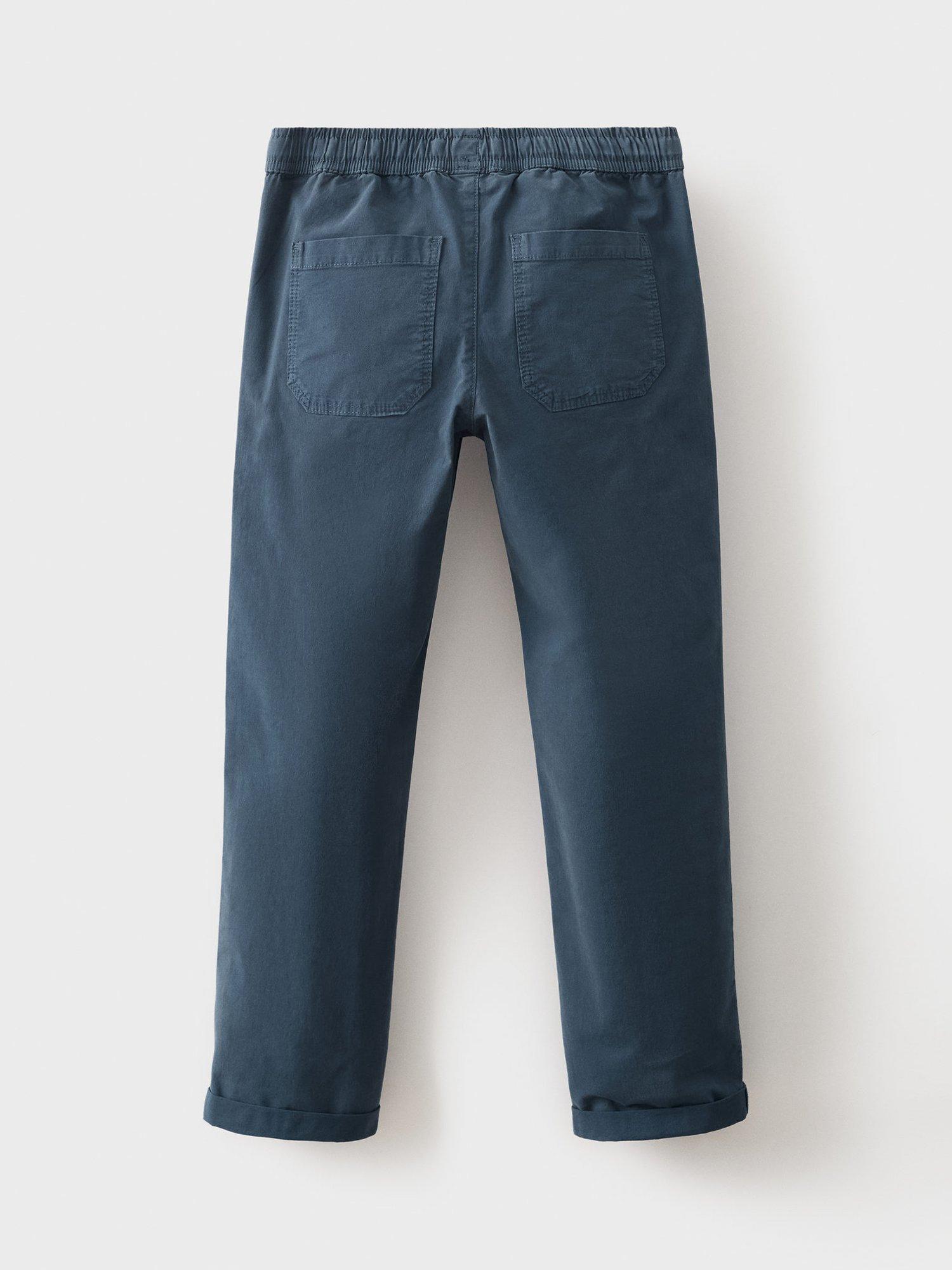 Product image 3 of 5, which shows Mango Kids' Franky Drawstring Trousers, Navy, 6 years