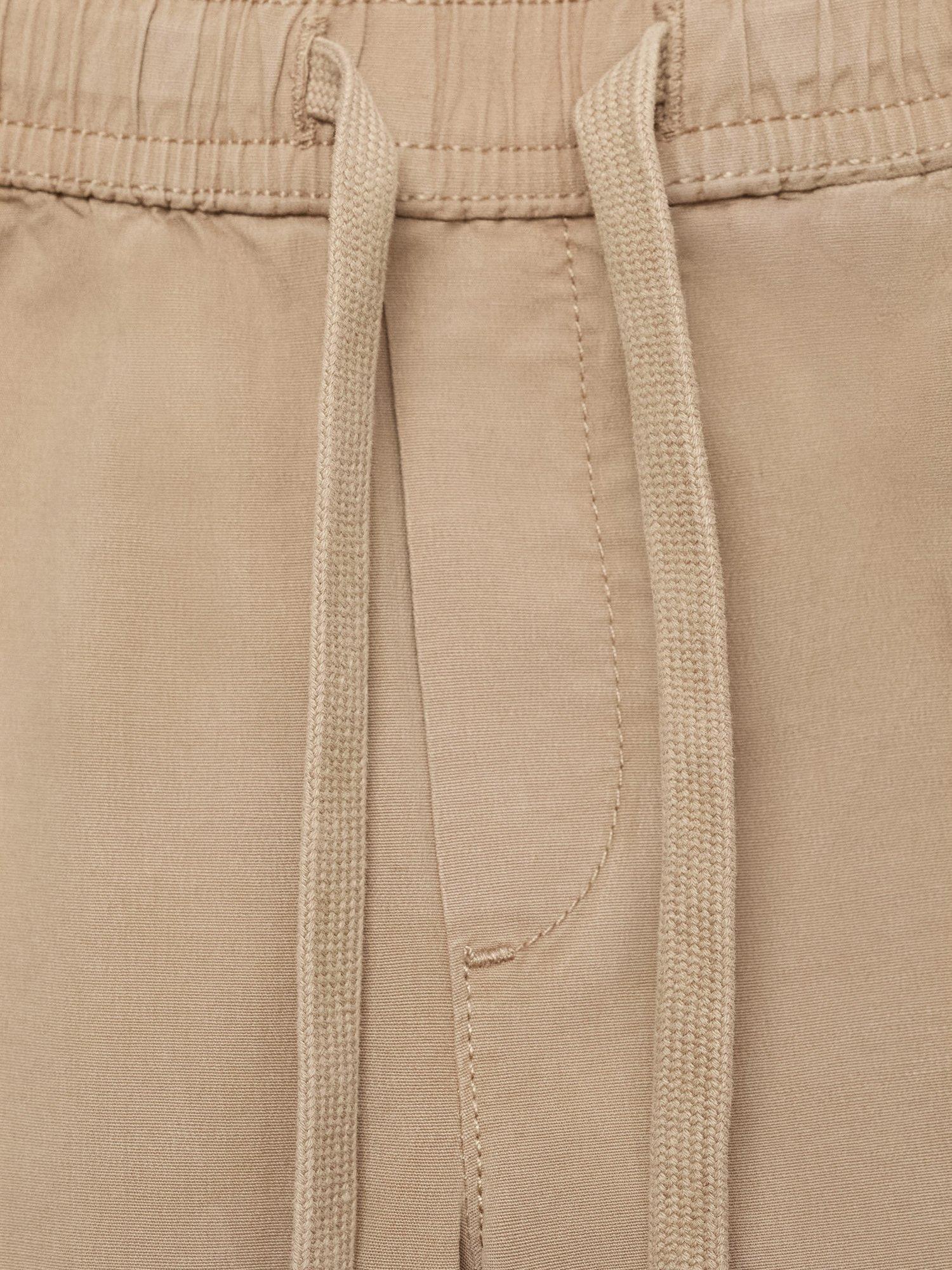 Product image 5 of 5, which shows Mango Kids' Franky Drawstring Trousers, Medium Brown, 10 years