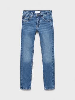 Mango Kids' Skinny Jeans, Open Blue, Open Blue