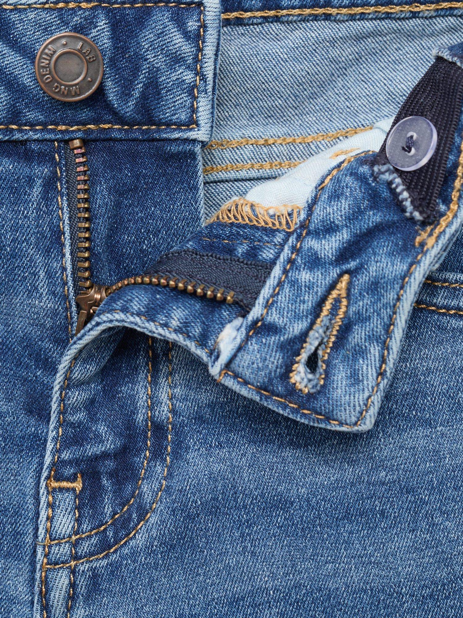 Product image 3 of 4, which shows Mango Kids' Skinny Jeans, Open Blue, 10 years