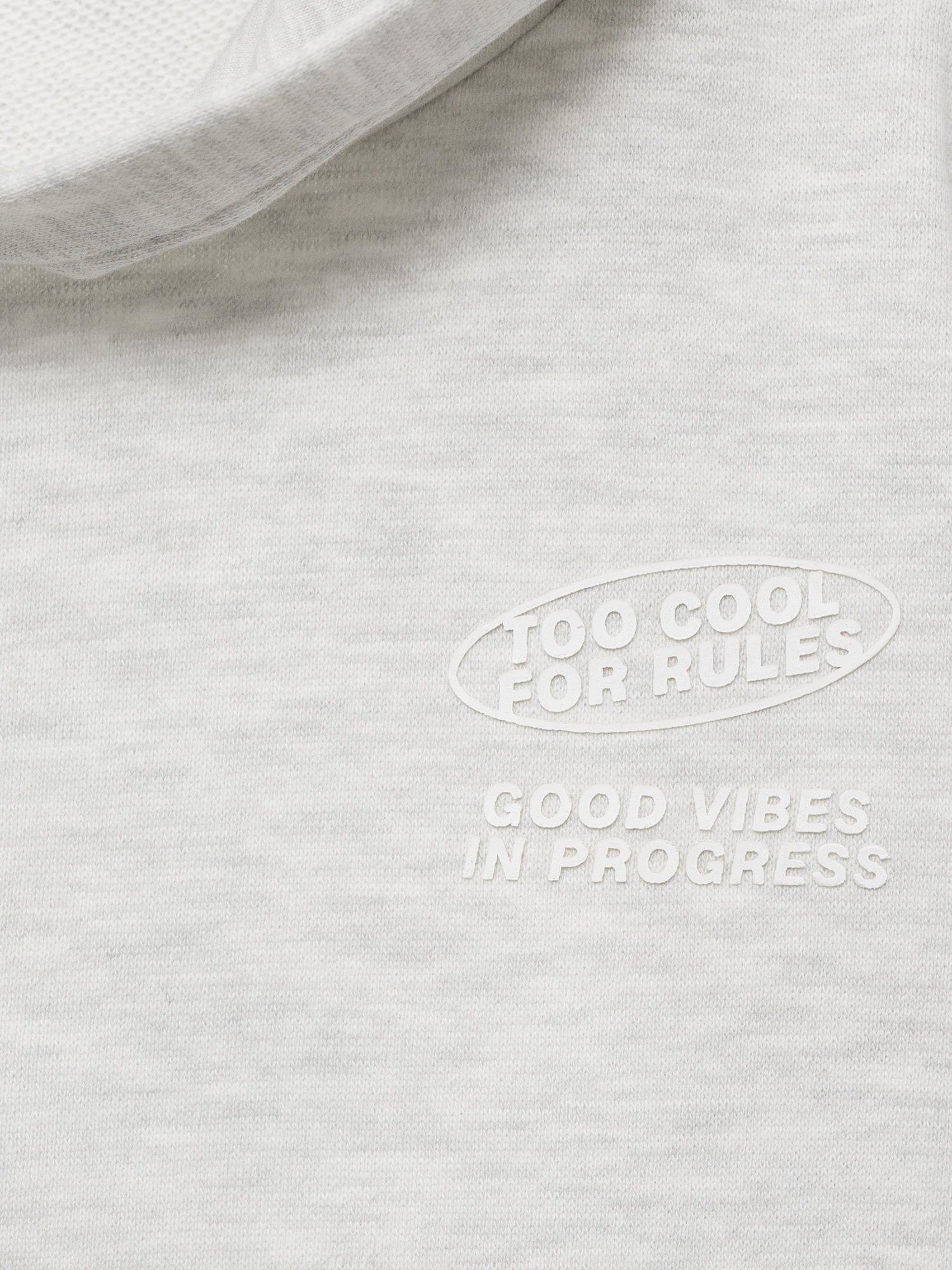 Product image 6 of 6, which shows Mango Kids' Fun Hoodie, Pastel Grey, 11-12 years