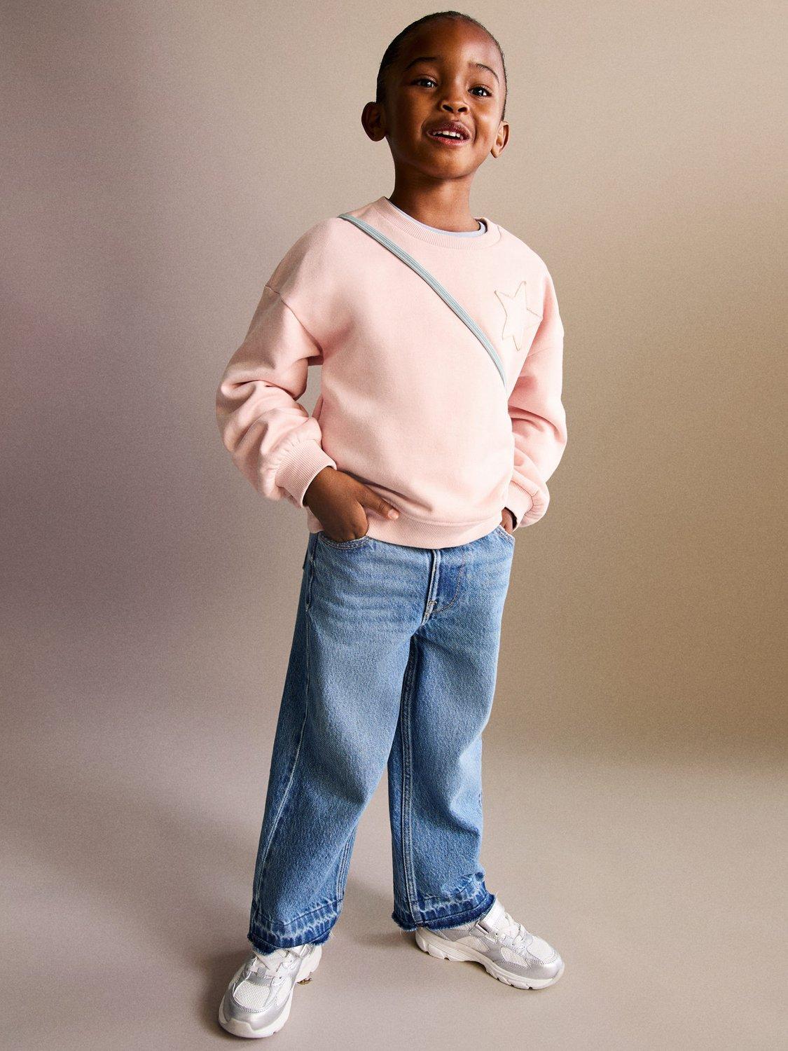 Product image 1 of 5, which shows Mango Kids' Siena Sweatshirt, Pink, 12-18 months