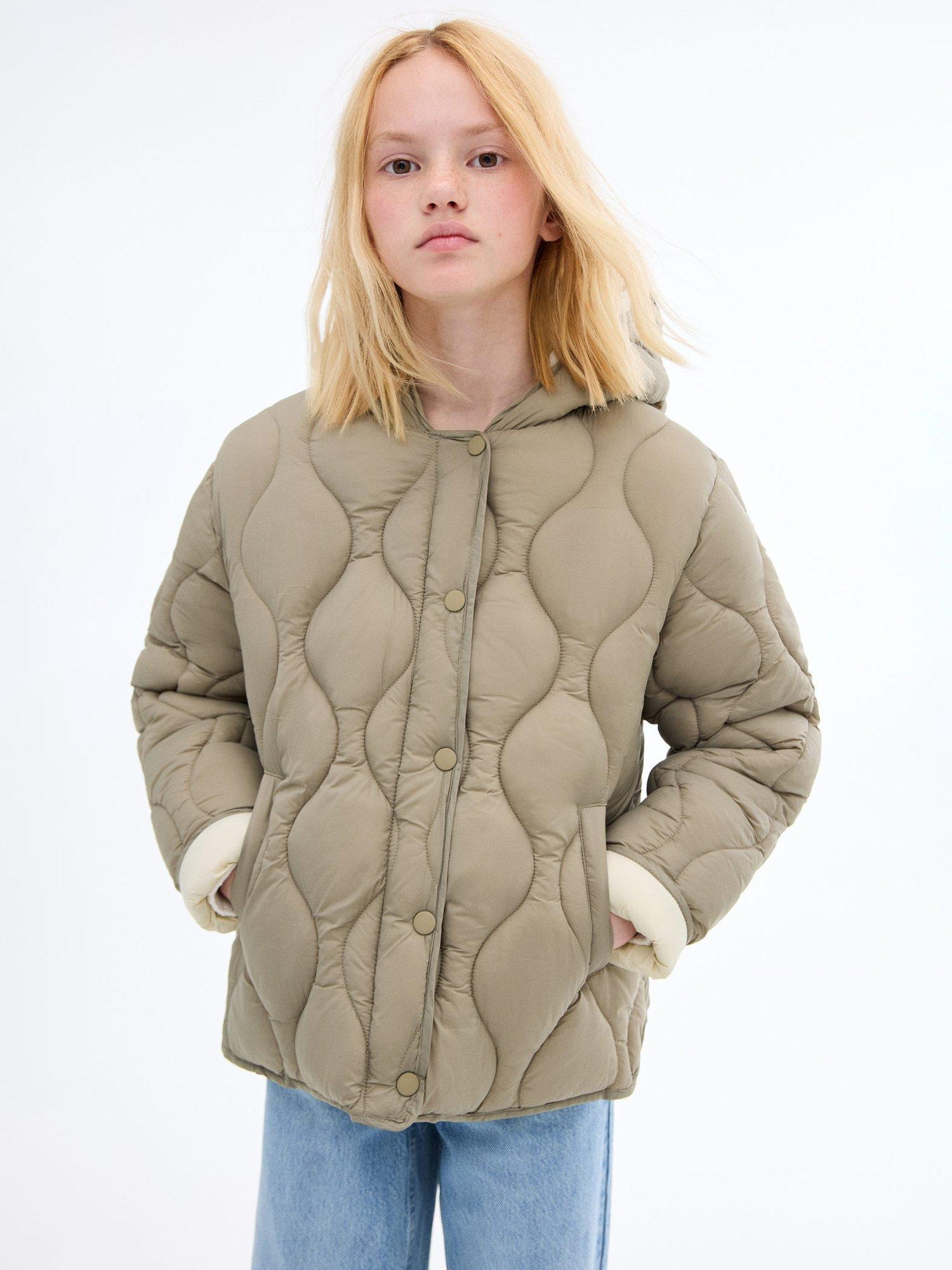 Product image 1 of 7, which shows Mango Kids' Carlota Jacket, Khaki, 12 years