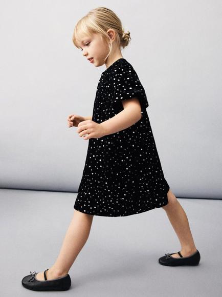 Mango Kids' Elise Ballerina Shoes, Black - view 2, Black