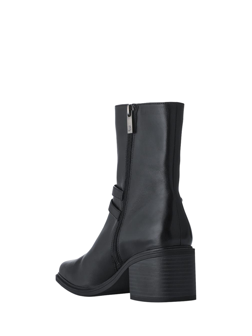 Product image 4 of 6, which shows Jones Bootmaker Kaira Leather Ankle Boots, Black, 4
