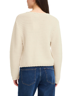 ICHI Barisa Textured Stitch Cardigan, Birch - view 2, Birch