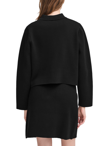 ICHI Ketty Pocket Detail Cardigan, Black - view 2, Black