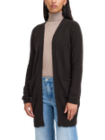 ICHI Kamara Open Neck Cardigan, Black