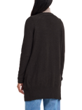 ICHI Kamara Open Neck Cardigan, Black