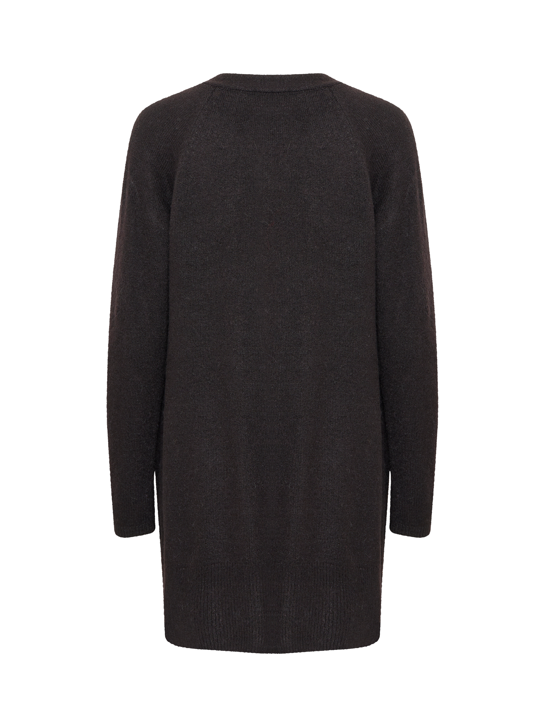 Product image 5 of 6, which shows ICHI Kamara Open Neck Cardigan, Black, XS