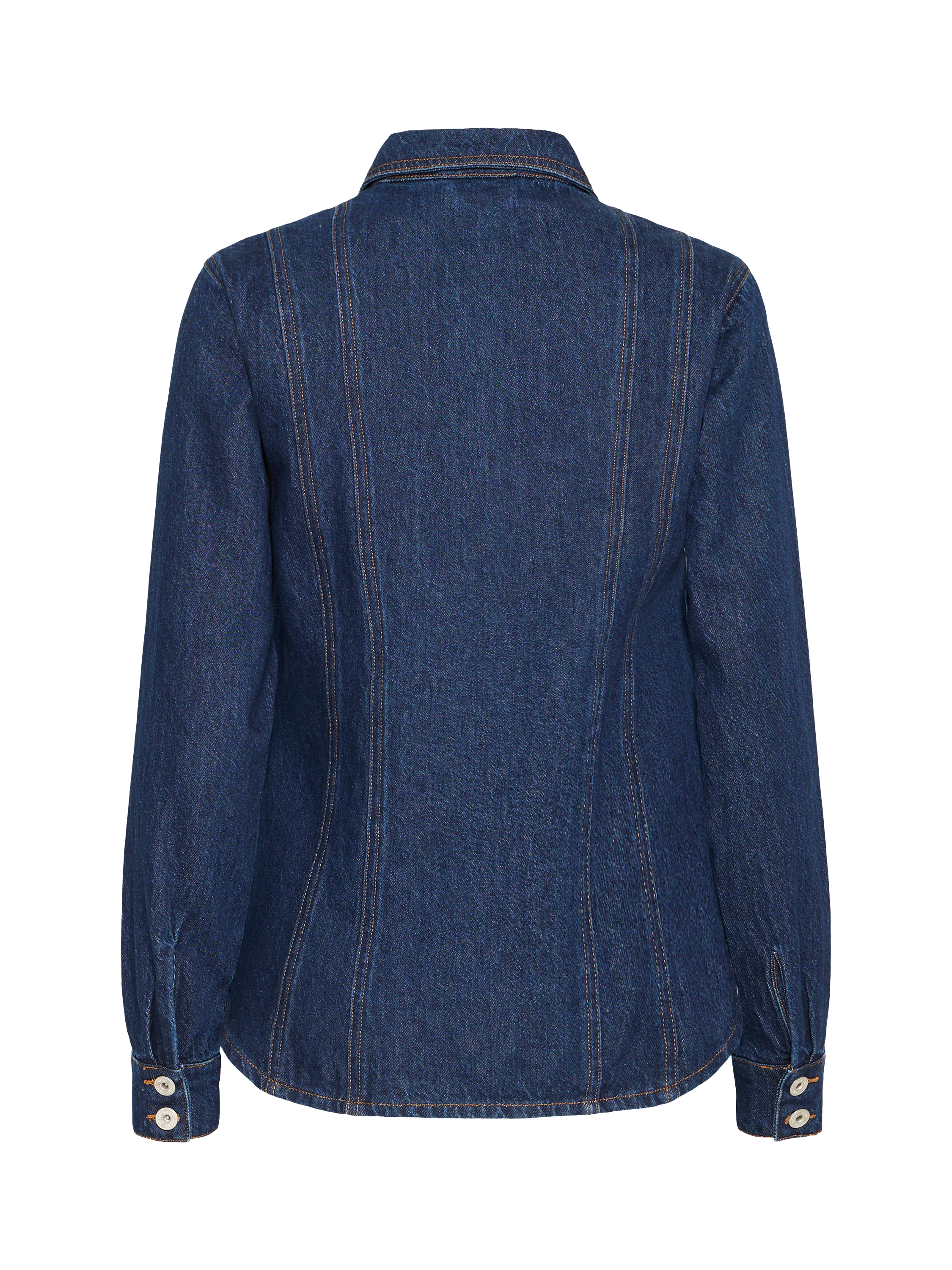 Product image 6 of 7, which shows ICHI Berisel Long Sleeve Denim Jacket, Authentic Blue, 8
