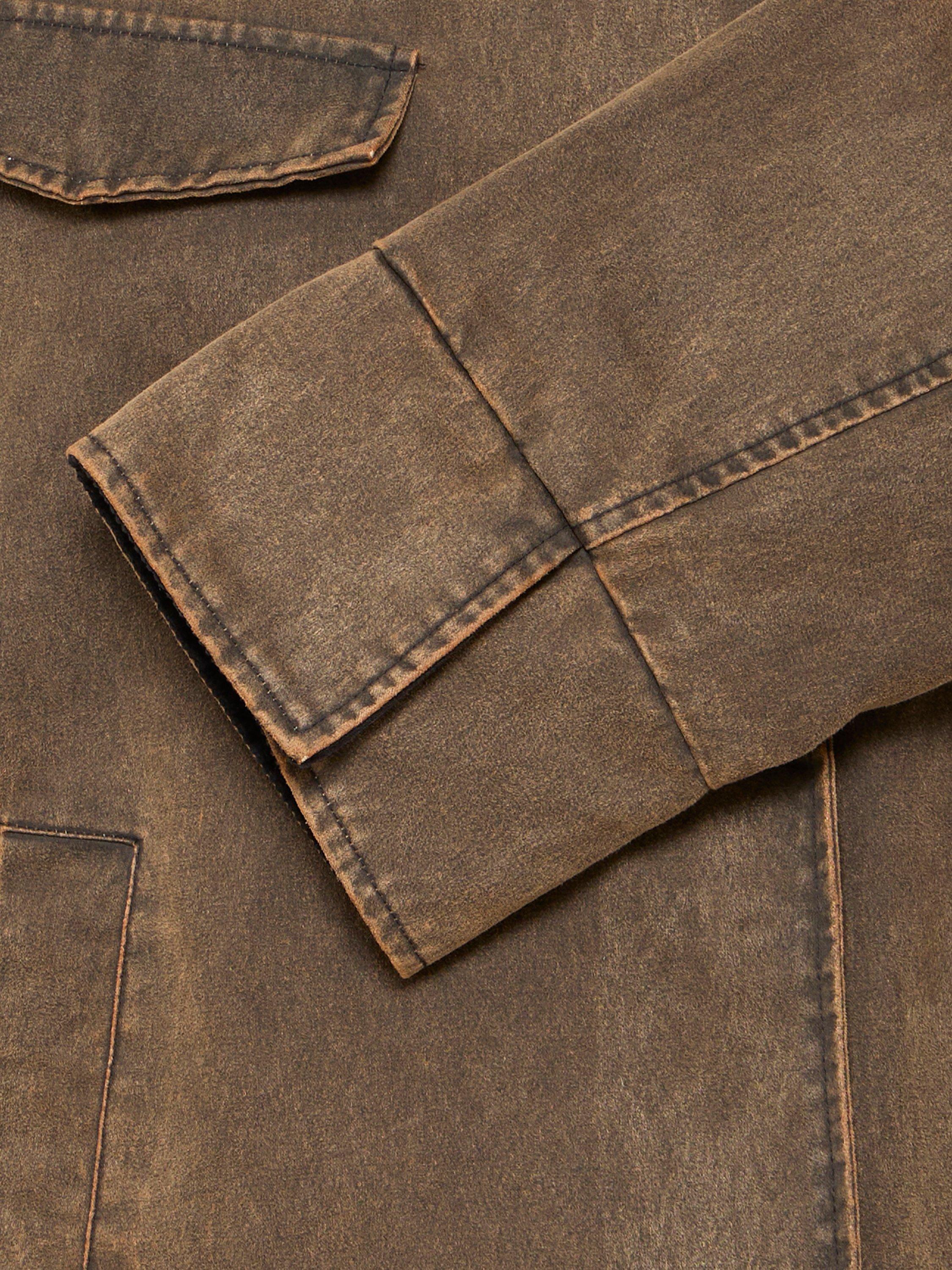 Product image 7 of 7, which shows ICHI Fazola Padded Jacket, Washed Brown, 10
