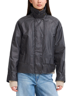 ICHI Ganilo Waxed Jacket, Dark Navy, Dark Navy