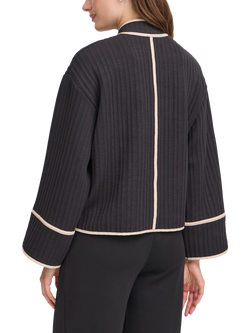 ICHI Kate Quilted Long Sleeve Jacket - view 2, Black