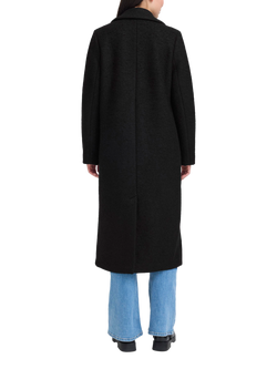 ICHI Stipa Longline Wool Blend Coat - view 2, Black