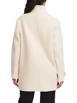 ICHI Stipa Textured Wool Blend Jacket, Almond Milk - view 2, Almond Milk