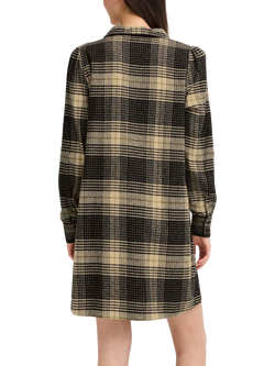 ICHI Esiva Check Mini Dress, Multi - view 2, Multi