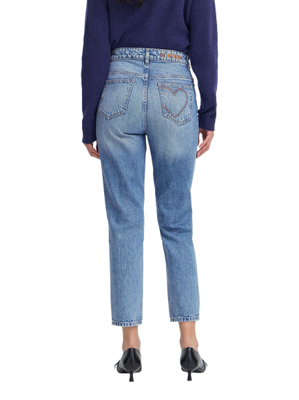 ICHI Bauve Cropped Jeans, Light Blue Washed - view 2, Light Blue Washed