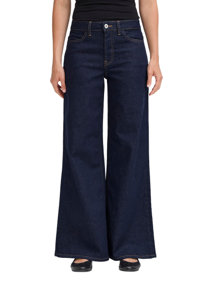 ICHI Twiggy Wide Leg Jeans, Authentic Blue