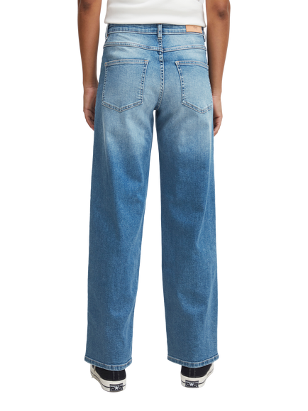 ICHI Twiggy Straight Jeans, Medium Blue - view 2, Medium Blue