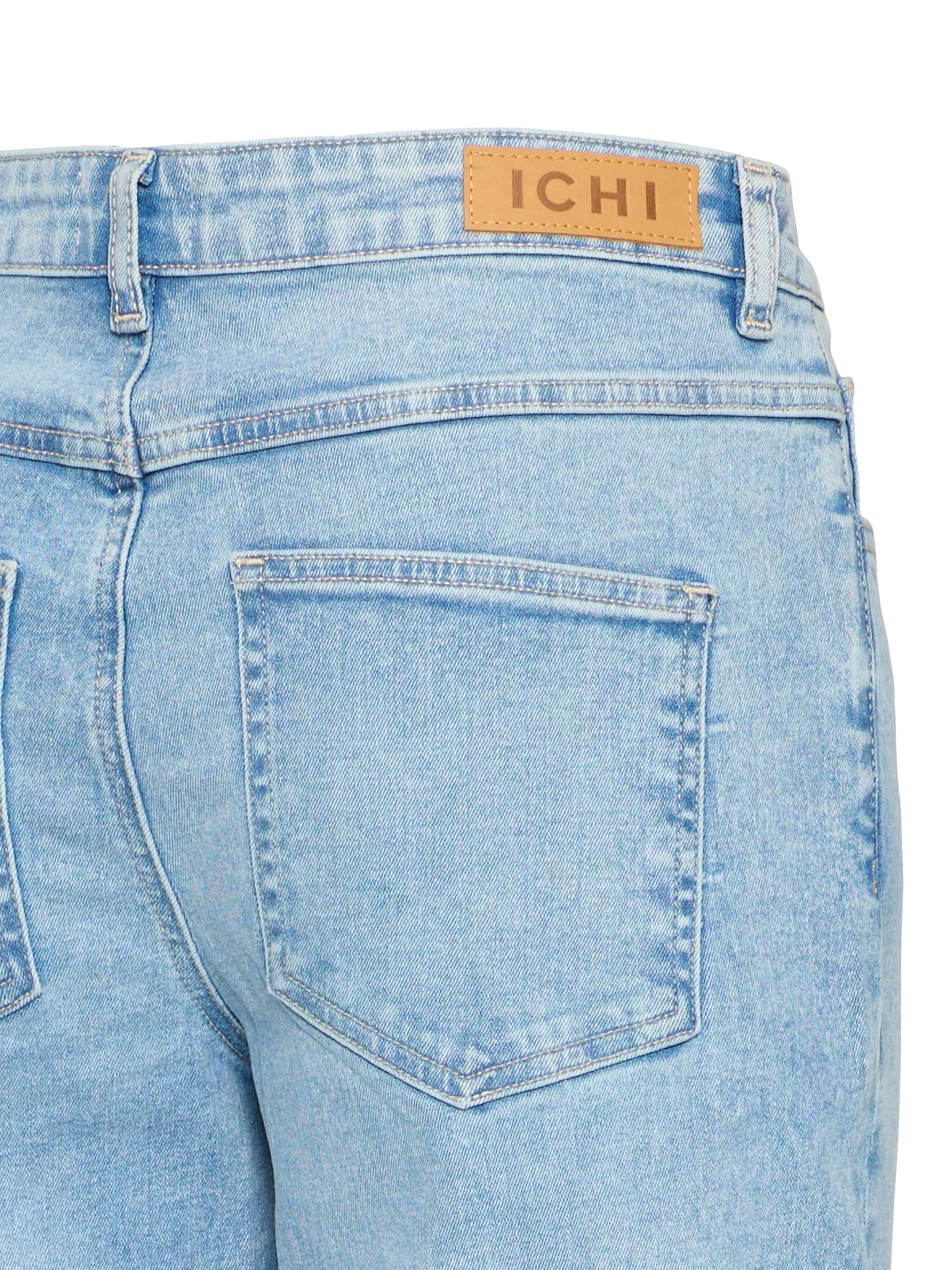 Product image 7 of 7, which shows ICHI Twiggy Straight Jeans, Light Blue, 25R